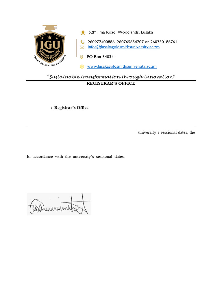 Notice of Semester Commencement & Registration | PDF
