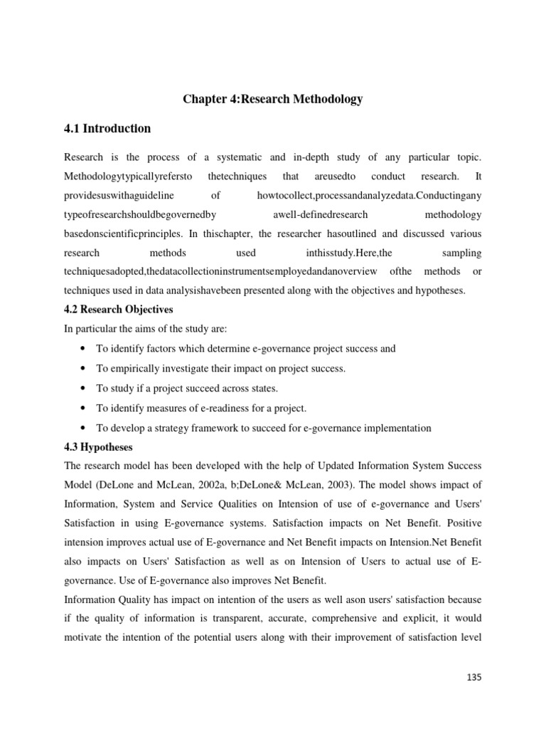 Chap-4 Research Methodology | PDF | Statistics | Analysis Of Variance