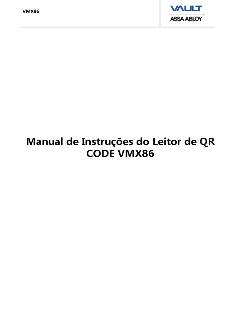 Manual do Leitor de QR Code VMX86 | PDF | Código QR | Celulares