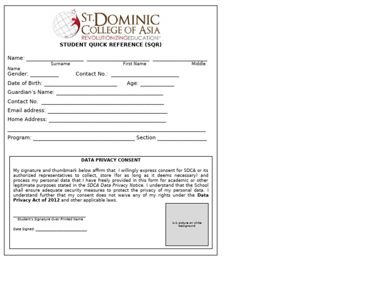 Student Data Privacy Consent Form | PDF
