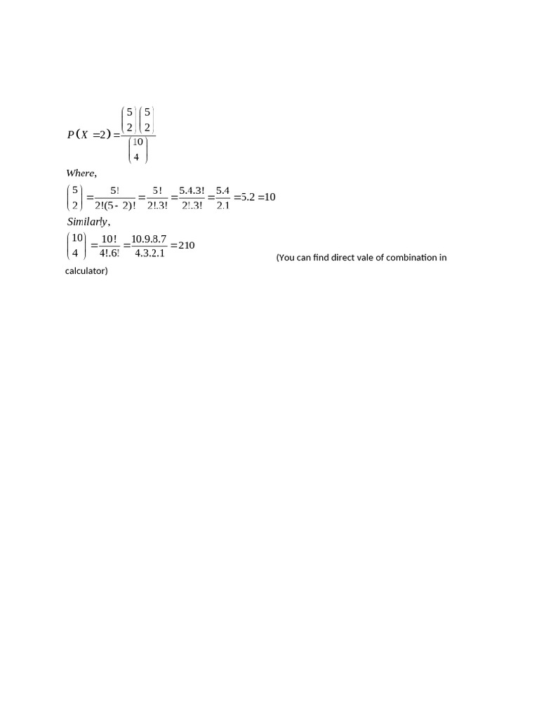 How to Solve Combination | PDF