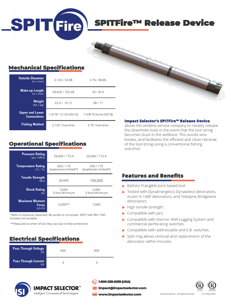 SPITFire™ Release Device Overview | PDF