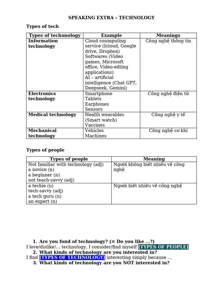 Types and Impacts of Technology | PDF | Computing