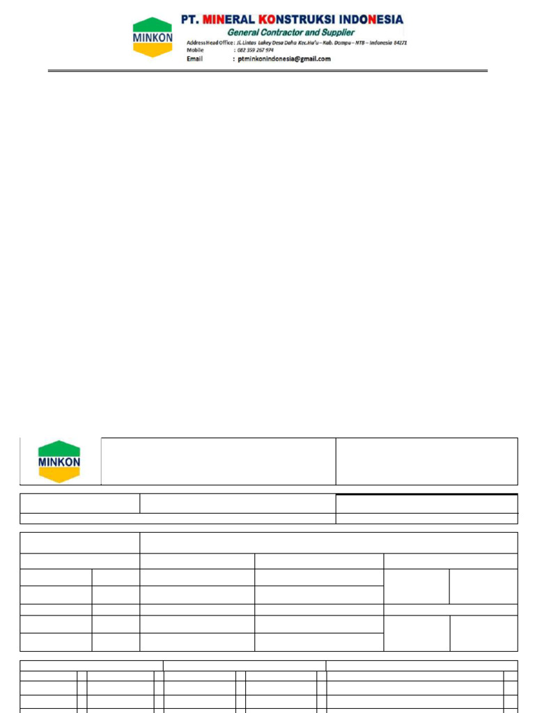 JSA Timber Cruising PT MINKON 2023 | PDF