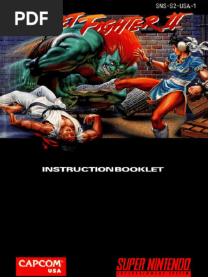 Notice D'instructions Originale – Street Fighter II Sur Sega Mega Drive