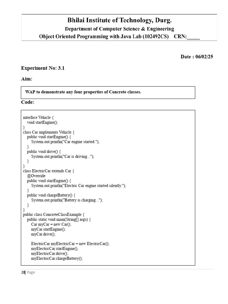 Java OOP Concepts: Classes & Inheritance | PDF | Inheritance (Object ...
