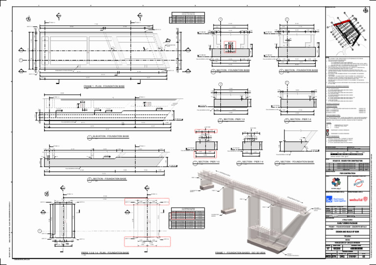 Foundation Base Concrete Details | PDF | Geodesy | Cartography