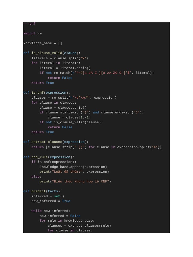 CNF and DNF Rule Inference System | PDF | Logic | Mathematical Logic