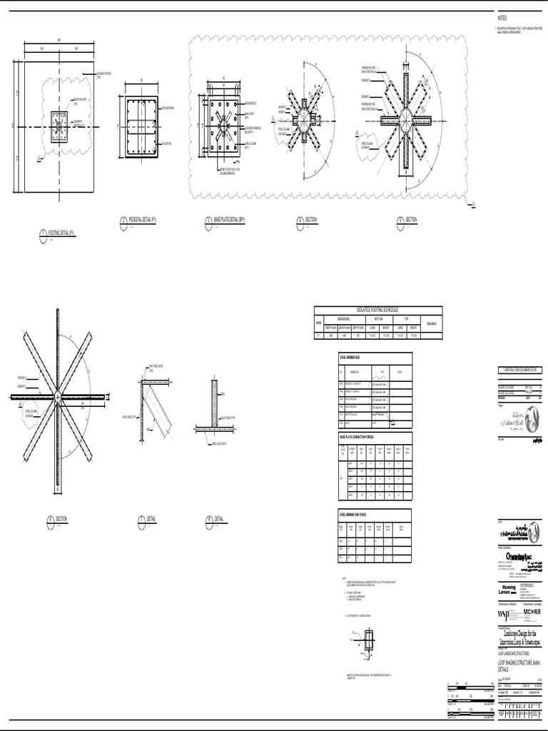 Steel Column and Base Plate Design Details | PDF | Mechanical ...