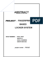 Based Locker System: Fingerprint