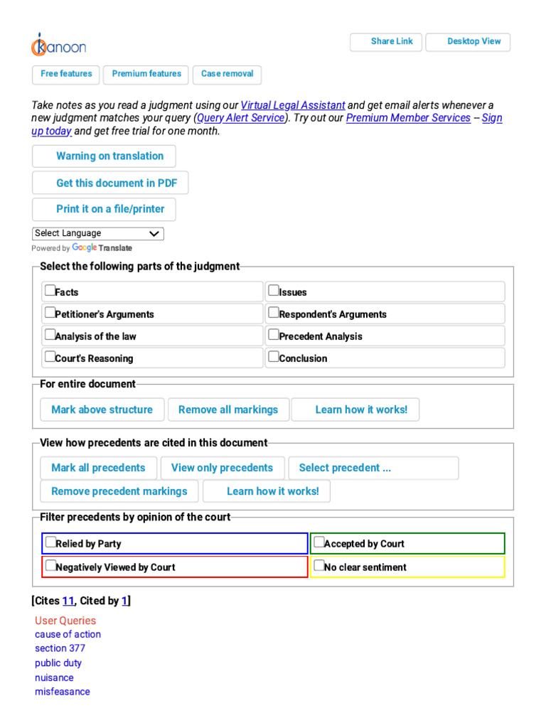 Legal Judgment on Municipal Nuisance Case | PDF | Negligence | Cause Of ...