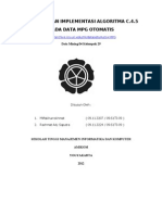 Laporan Data Mining - Analisis Algoritma C45 Pada MPG Otomatis