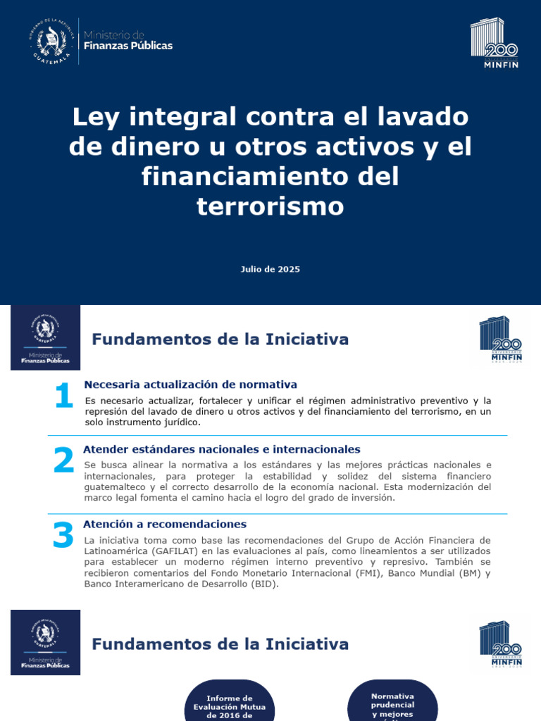Ley de Lavado de Dinero 2025 | PDF | Lavado de dinero | Banco ...