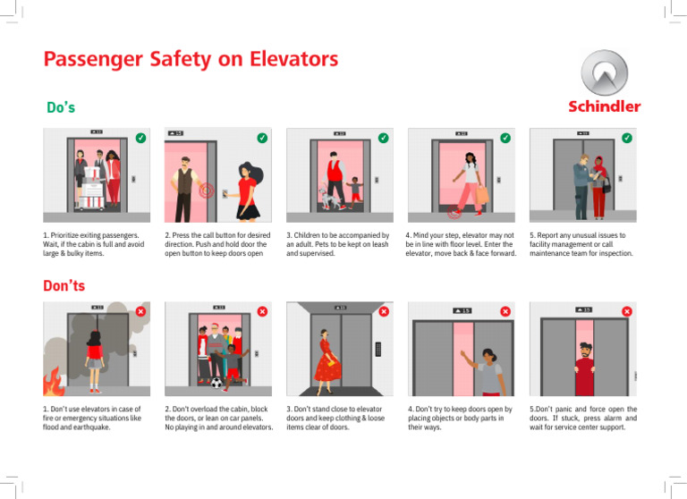 Elevator Safety Do's and Don'ts | PDF