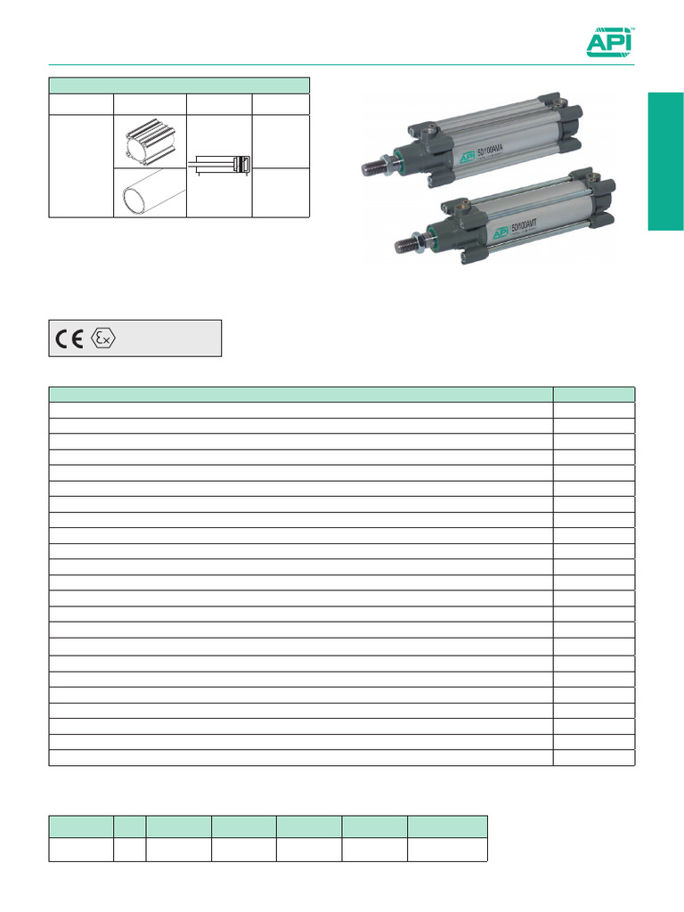 ISO 15552 Cylinders: Specs & Options | PDF | Piston | Engine Technology