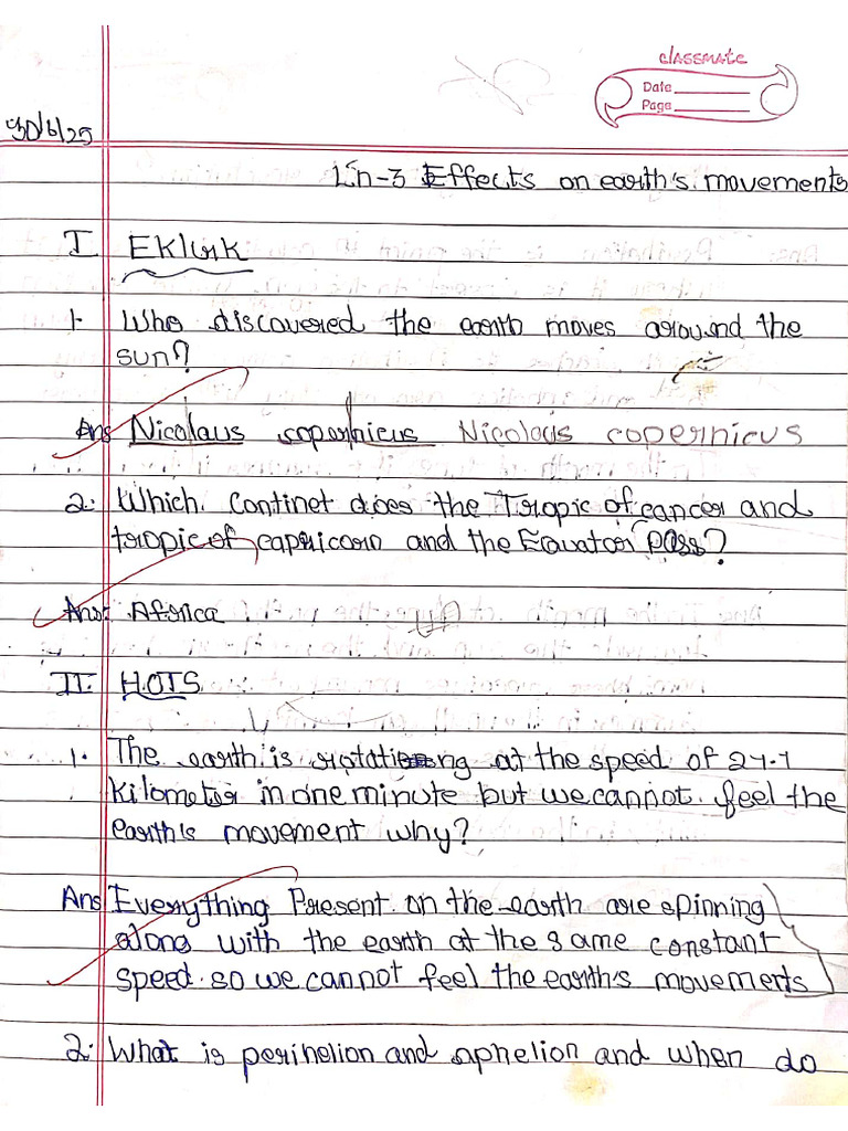 Grade 5 - Social CW Notes of LN 3,4,5 | PDF