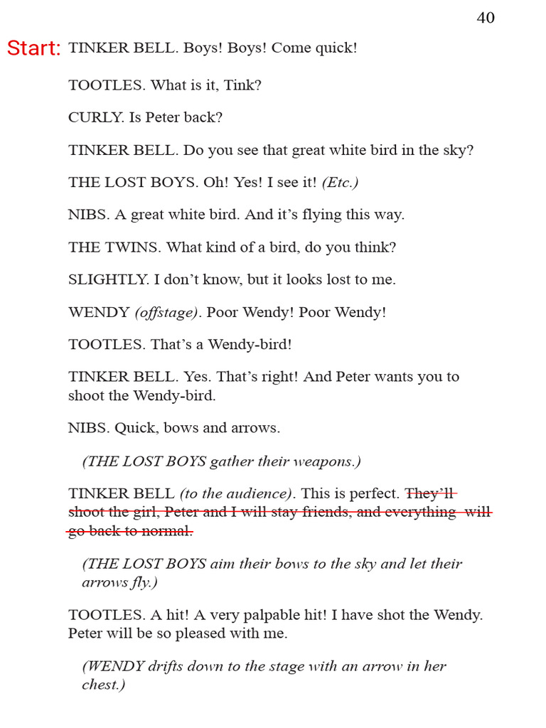 Lost Boys Mistake: Shooting Wendy | PDF