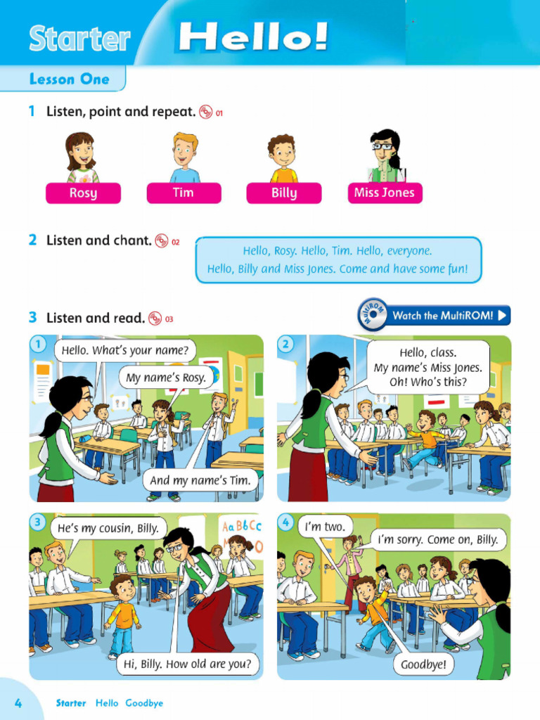 Lesson One: Listen, Point and Repeat | PDF