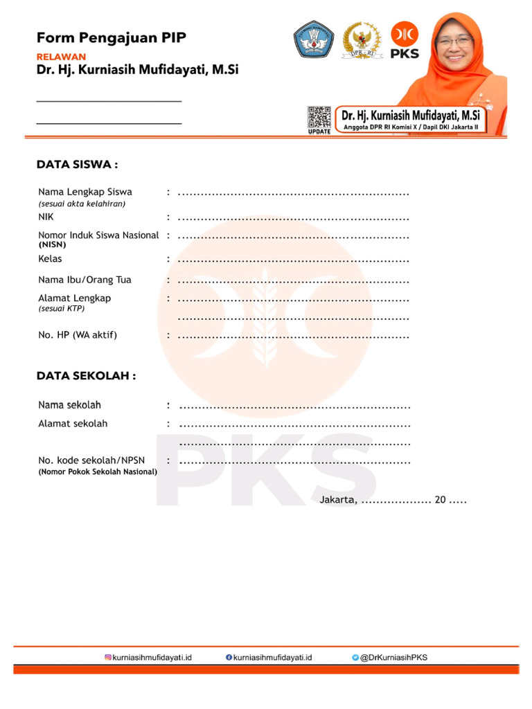 Form Pip 2025 | PDF