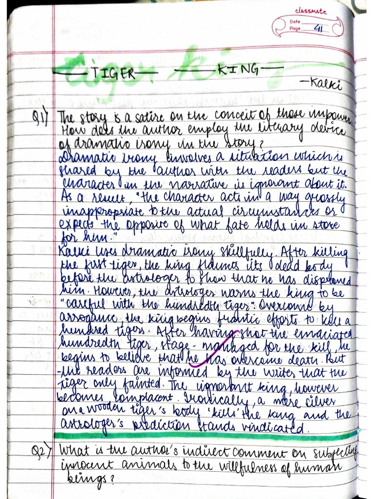 Tiger King Notes | PDF