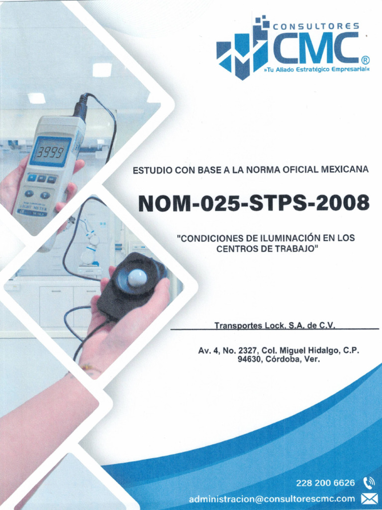 Estudio Nom-025-Stps-2008 - Transportes Lock Córdoba | PDF