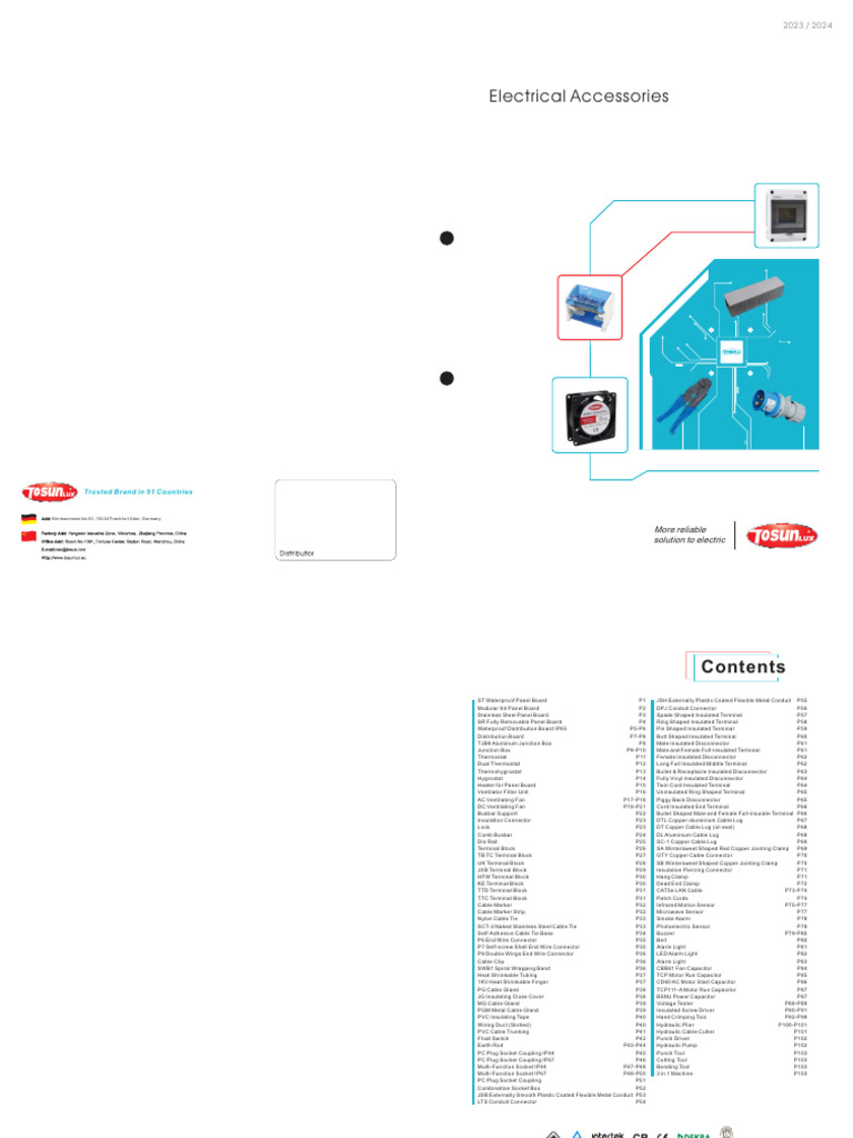 Comprehensive Electrical Accessories Guide | PDF | Electrical Connector ...