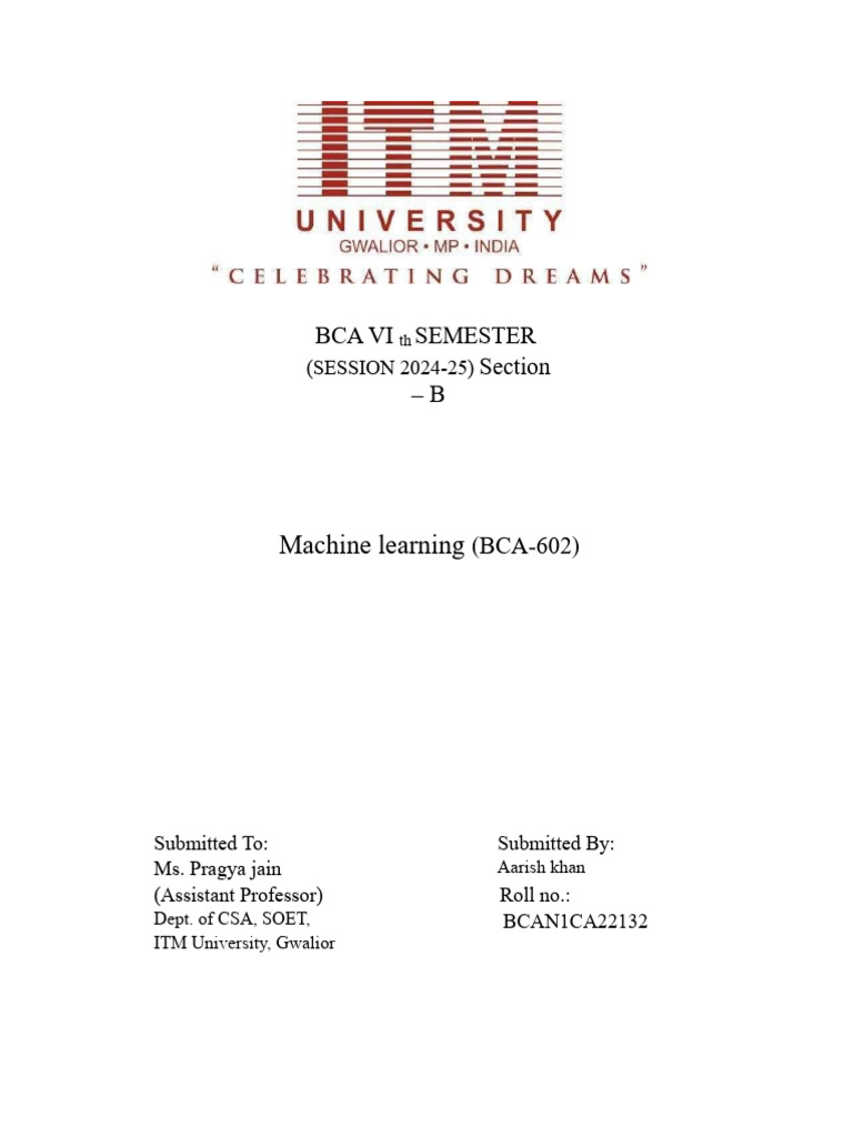 Machine Learning Overview and Challenges | PDF | Support Vector Machine ...
