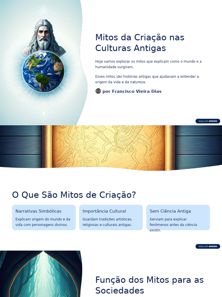 Mitos de Criação nas Culturas Antigas | PDF | Mitologia grega ...