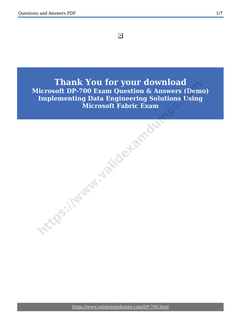 DP-700 Exam Questions & Answers PDF | PDF | Sql | Software Engineering