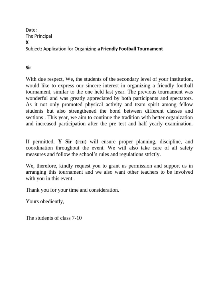 Application to Organize Football Tournament | PDF