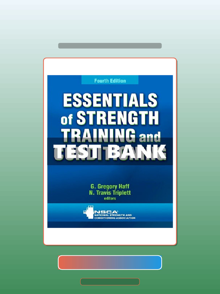 Essentials of Strength Training and Conditioning 4th Edition Haff Ebook ...