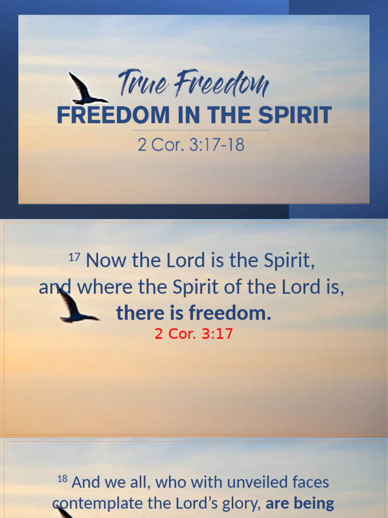The Role of the Holy Spirit in Freedom | PDF | Fruit Of The Holy Spirit ...