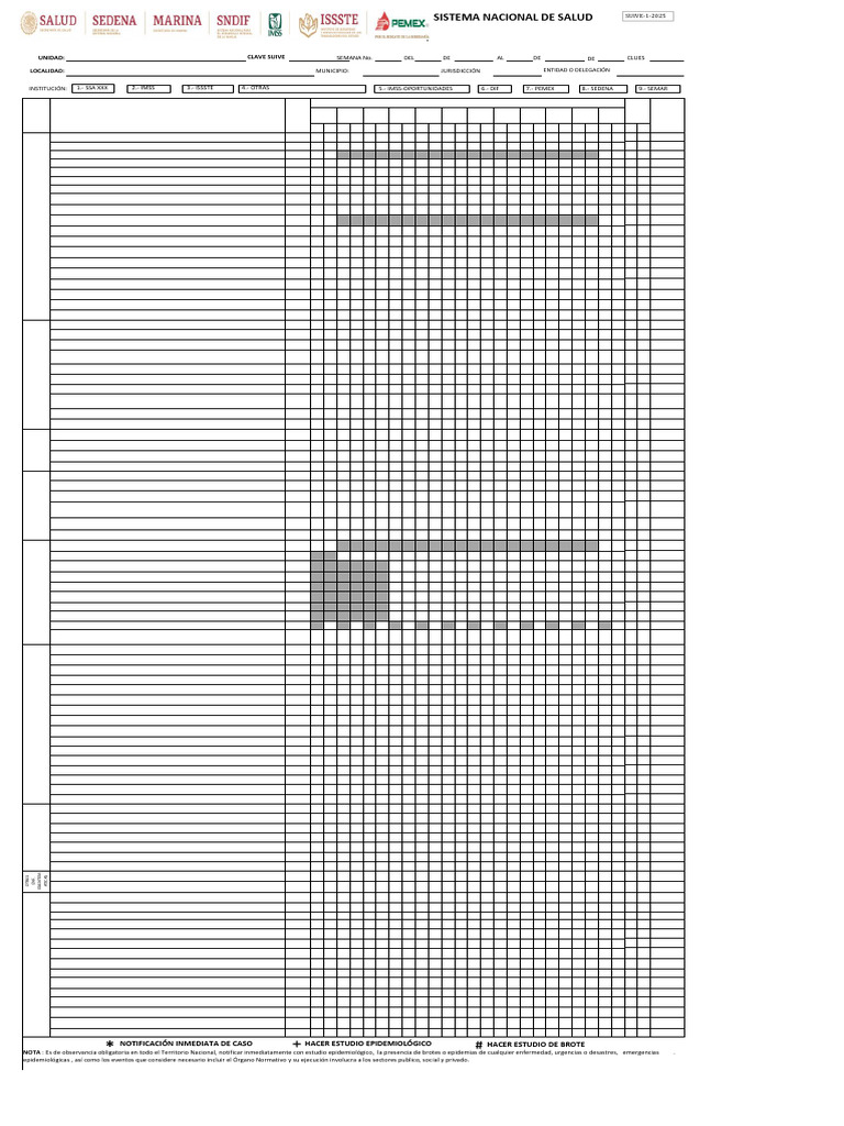 Formato Suive 2025 en PDF | PDF | Inmunología | Medicina CLINICA