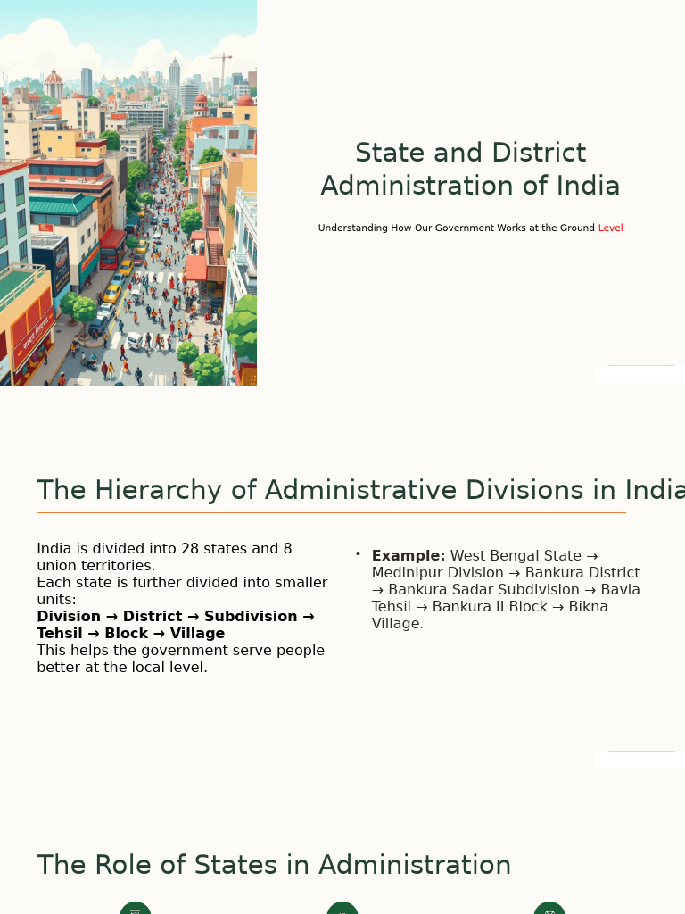 Structure of District Administration in India | PDF | Police | Government