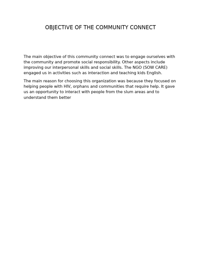 Community Connect: Engaging for Change | PDF