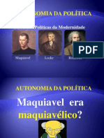 A Autonomia Da Política