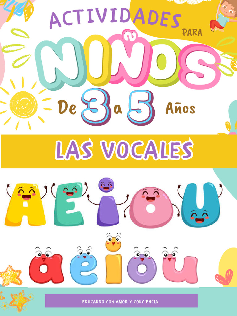 Actividades para aprender las vocales | PDF