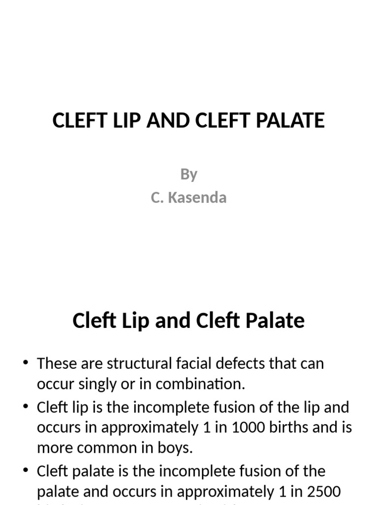 Understanding Cleft Lip and Palate Care | PDF | Surgery | Medical ...