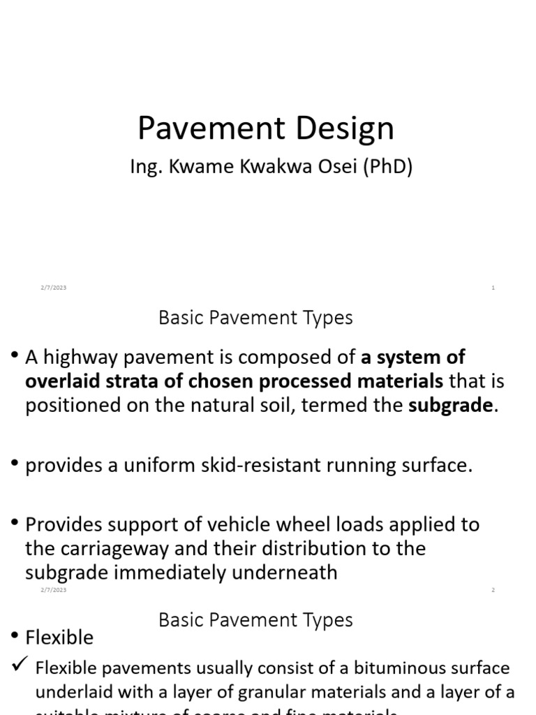 Pavement Design Fundamentals | PDF | Road Surface | Strength Of Materials