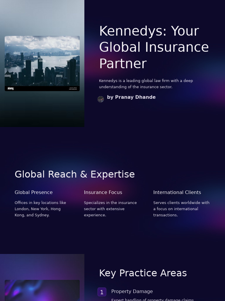 Kennedys Your Global Insurance Partner | PDF