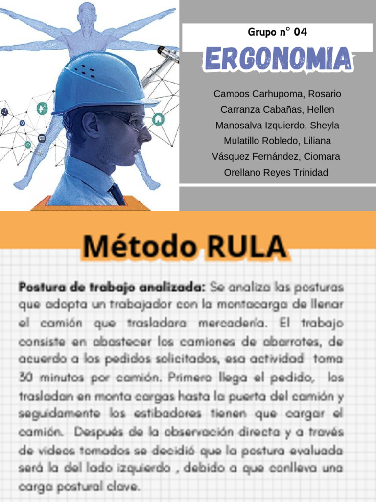 Análisis RULA de Posturas en Estibadores | PDF