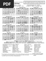 2011-2012 School Calendar Overview | PDF | Schools
