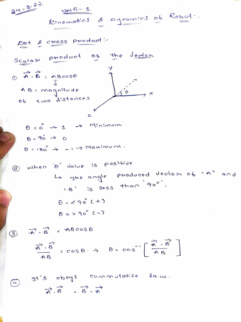 Robotics 3-2 Notes PDF | PDF