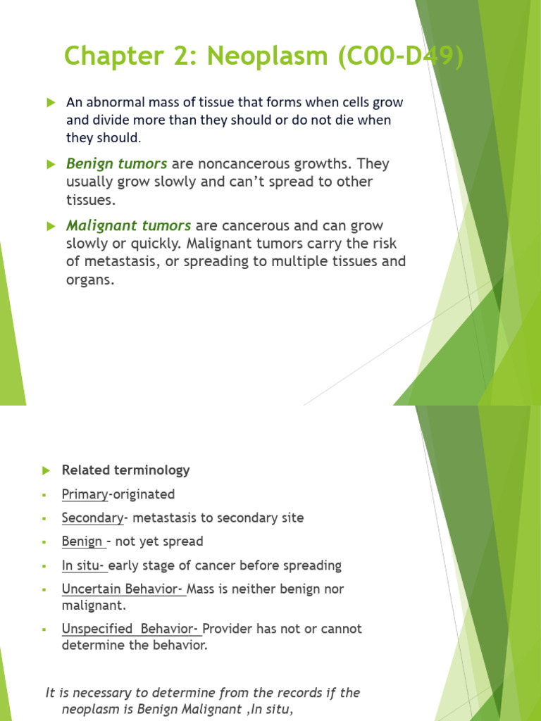 Neoplasms of Uncertain Behavior Explained | PDF | Neoplasms | Cancer