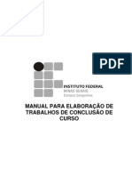 Manual Elaboracao Trabalho Conclusao de Curso Cursos Tecnicos