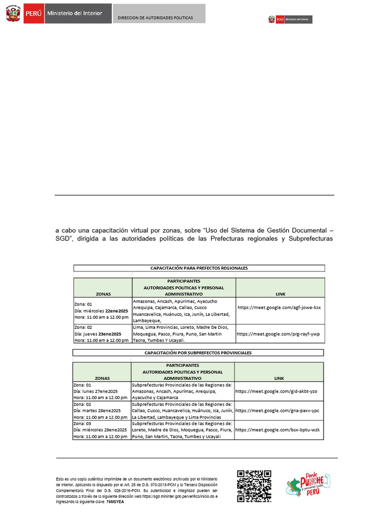 Memorando Multiple-000019-2025-Voi-Dgin-Dap | PDF