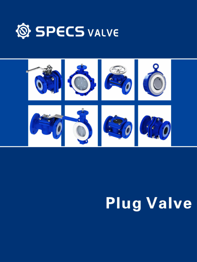 Lined Plug Valve Catalog E | PDF | Valve | Mechanical Engineering