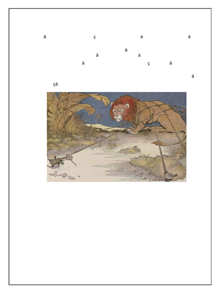 A Fábula do Leão e do Ratinho: Solidariedade | PDF