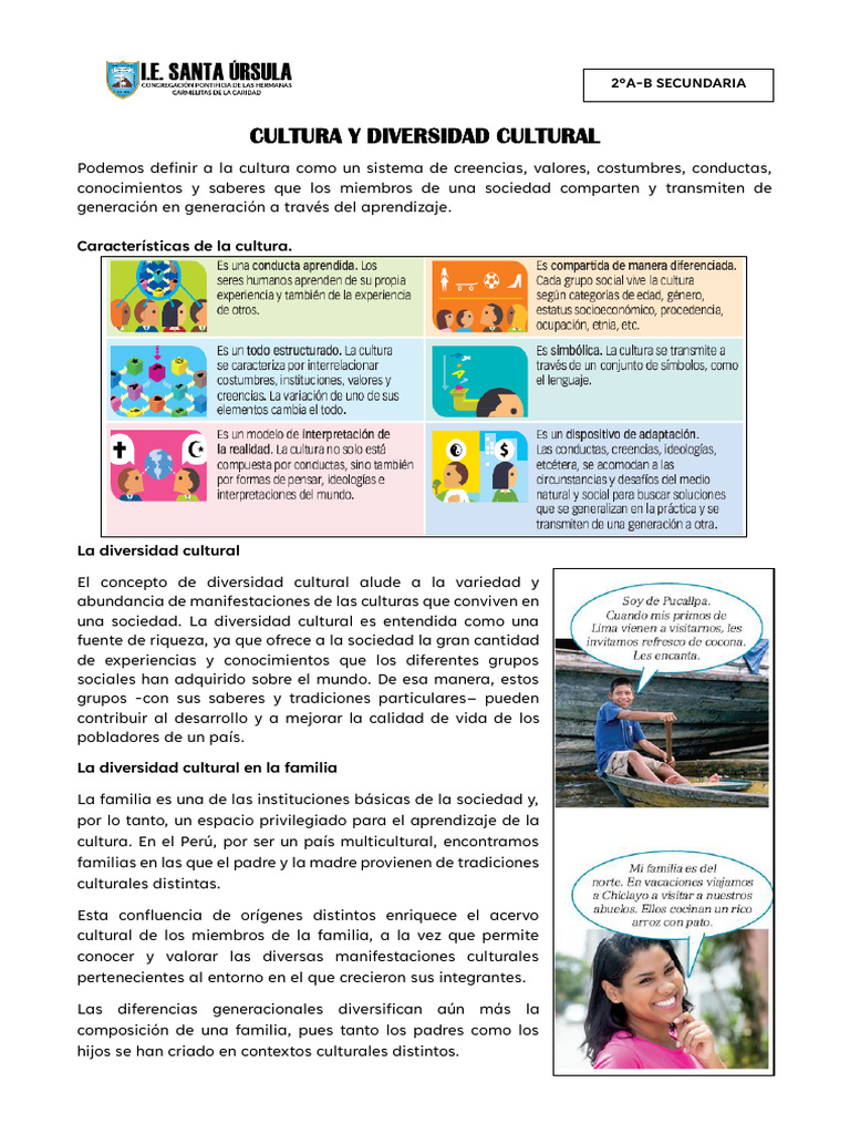 Cultura y Diversidad en la Sociedad | PDF
