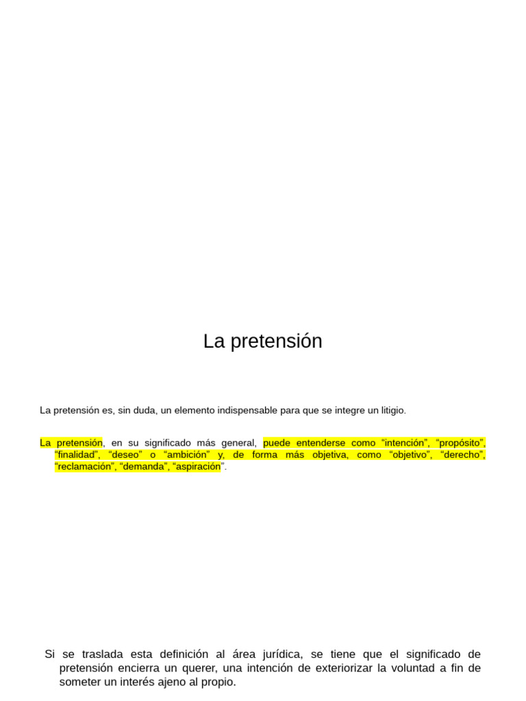 La importancia de la pretensión en litigios | PDF | Jurisdicción | Justicia